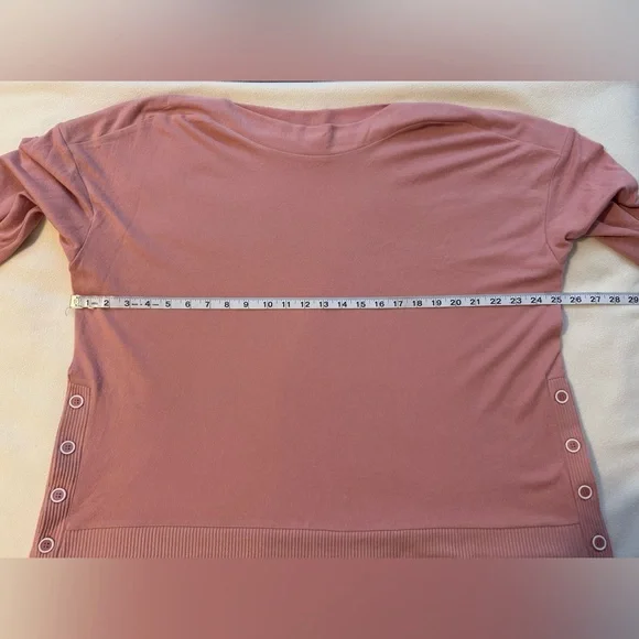 Blush Pink Button-Detail Sweater 2X - Picture 9 of 12